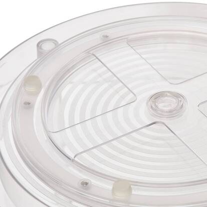 Plateau, 26x26x24 cm, transparent Selena