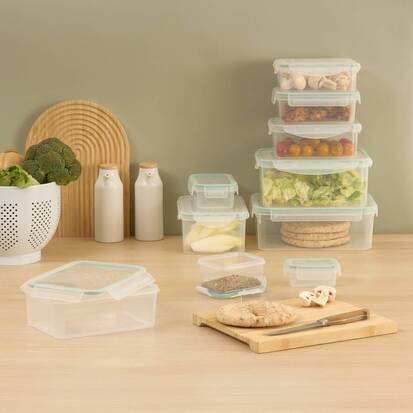 Boîte de conservation 0,9 l Clipeat plastique