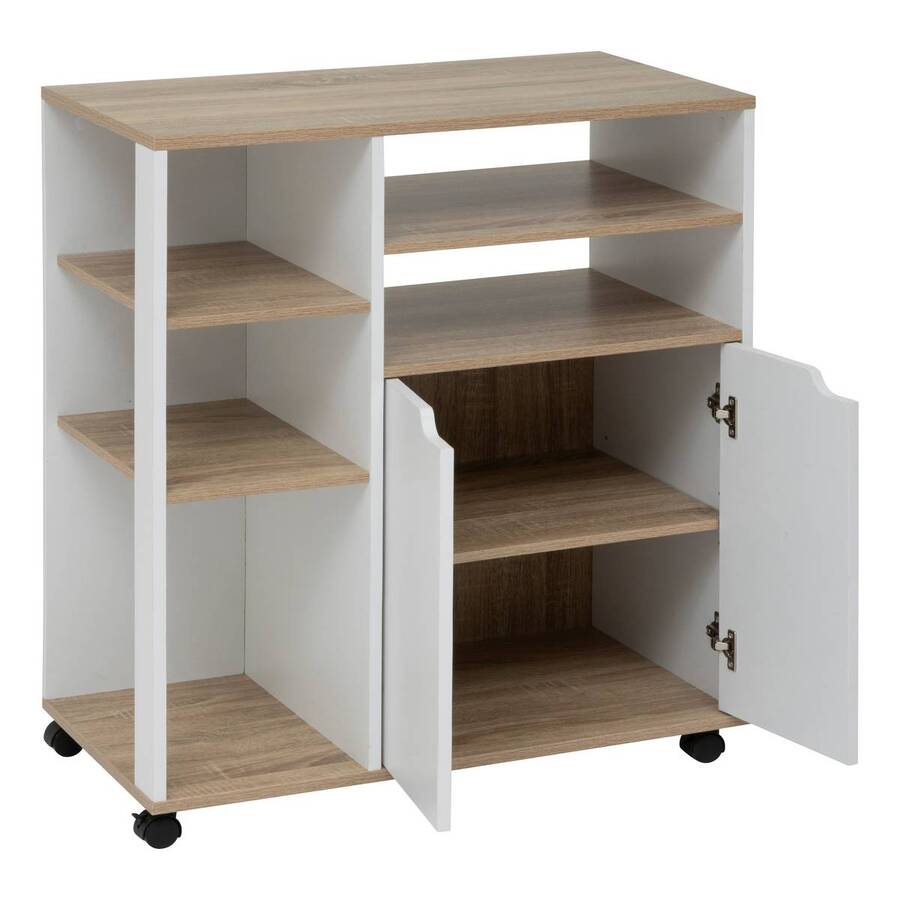 Desserte, 76x39,5x85 cm, blanc Eat up