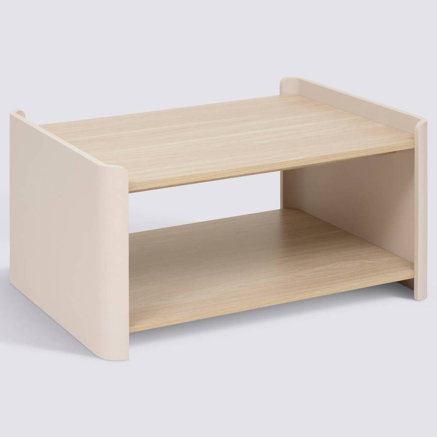 Table basse, blanc ivoire Roundy