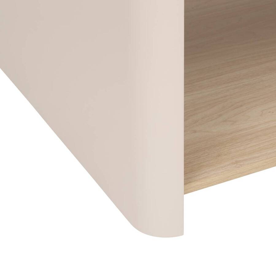 Table basse, blanc ivoire Roundy