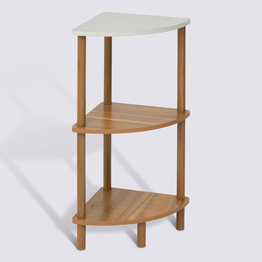 Etagère, angle, 2 étagères Come