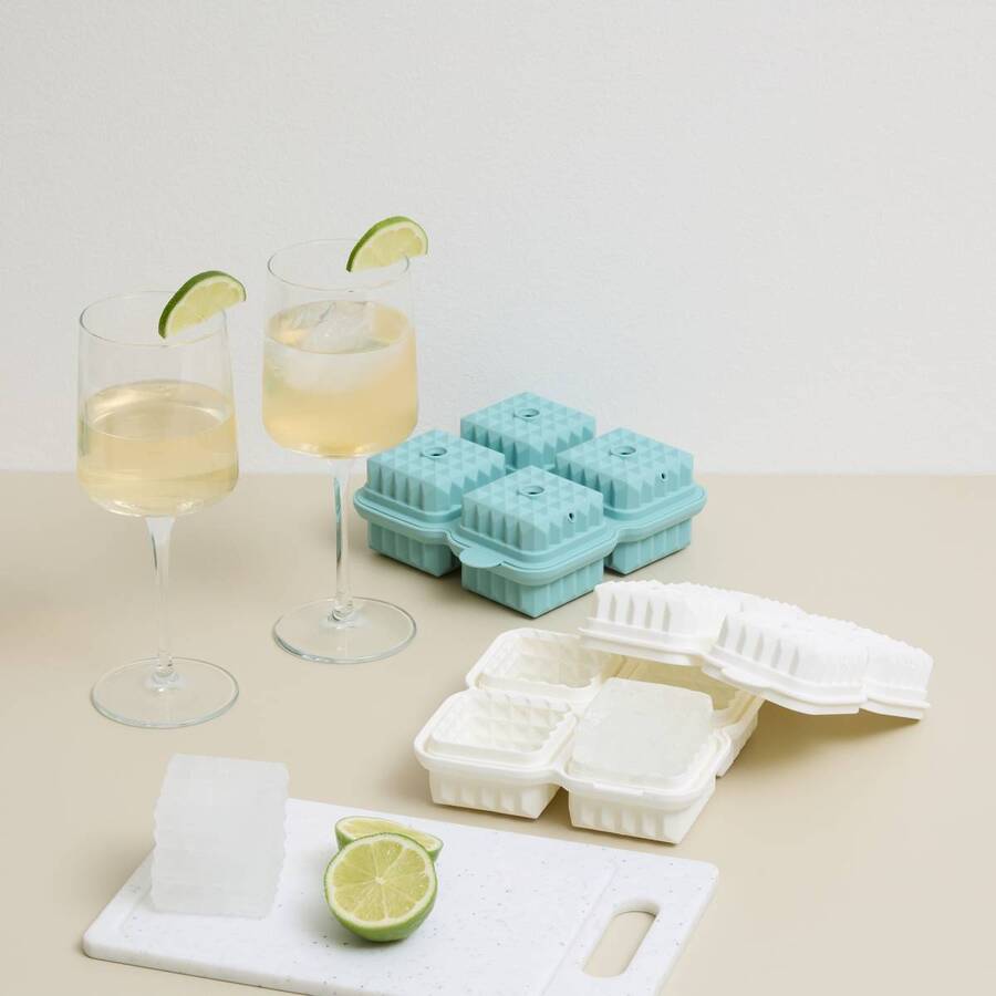 Bac à glaçons, 4 glaçons