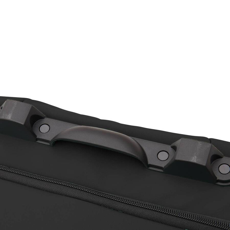 Set de 3 valises souples, 2 roues, fermeture tsa, noir 