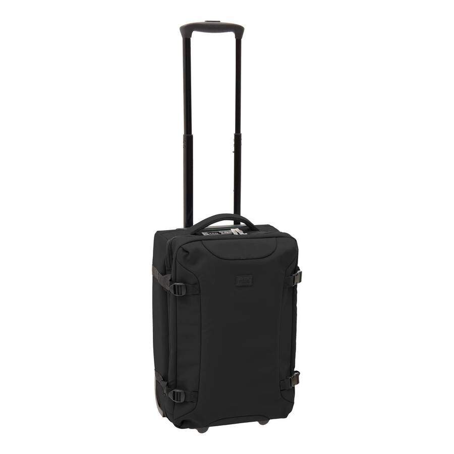 Set de 3 valises souples, 2 roues, fermeture tsa, noir 