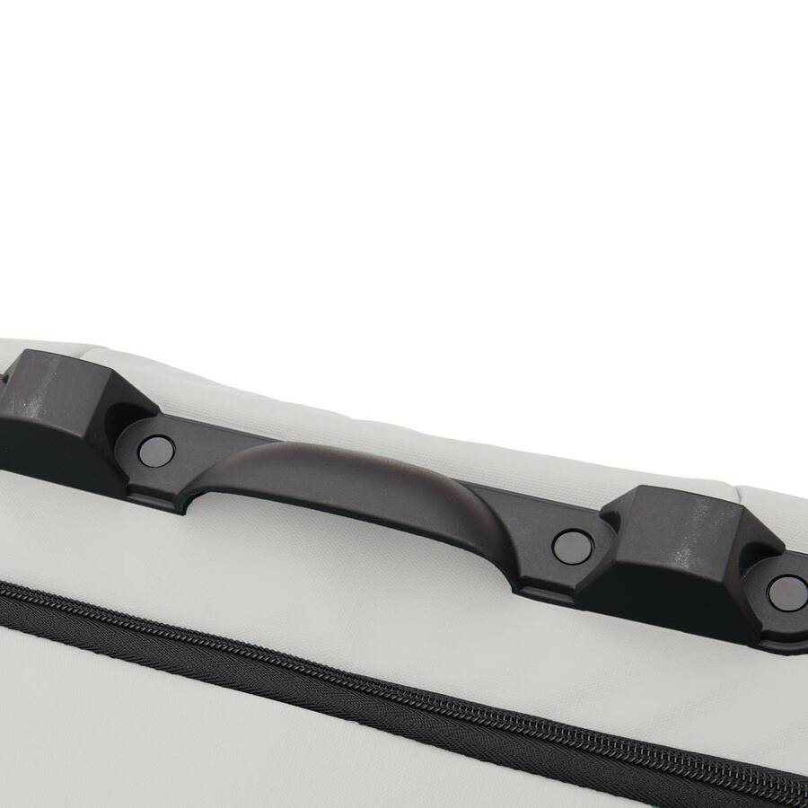 Set de 3 valises souples, 2 roues, fermeture tsa, argile 