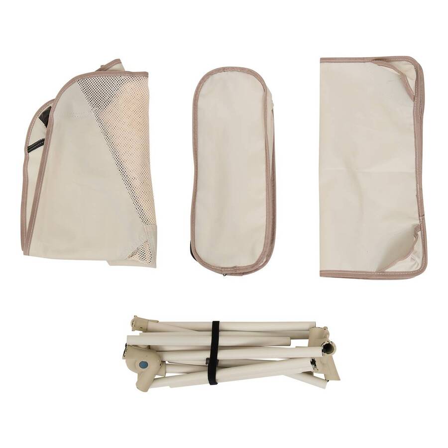 Chaise de camping pliante, argile 