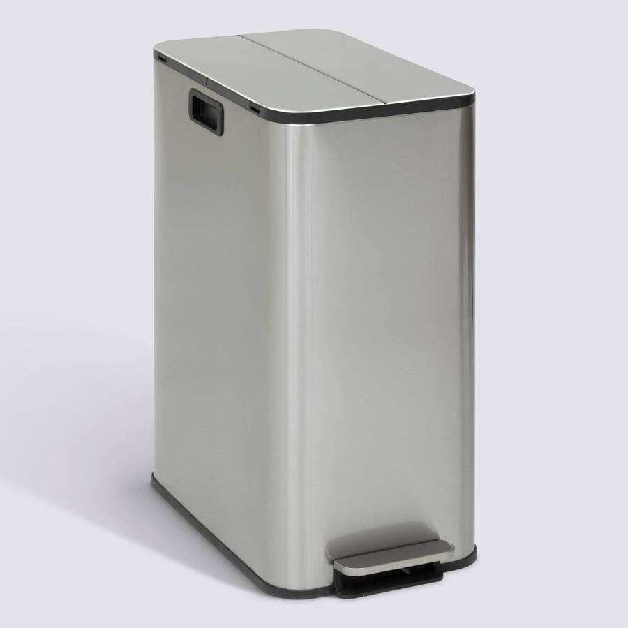 Poubelle 54 l, argent Delta