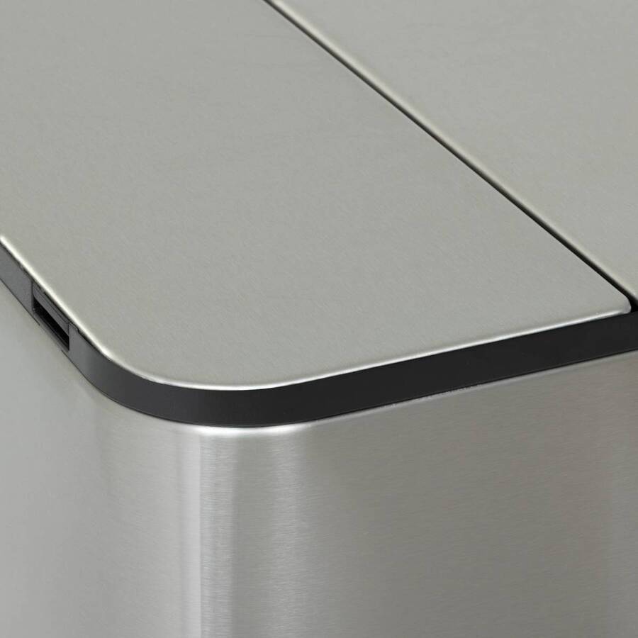 Poubelle 54 l, argent Delta