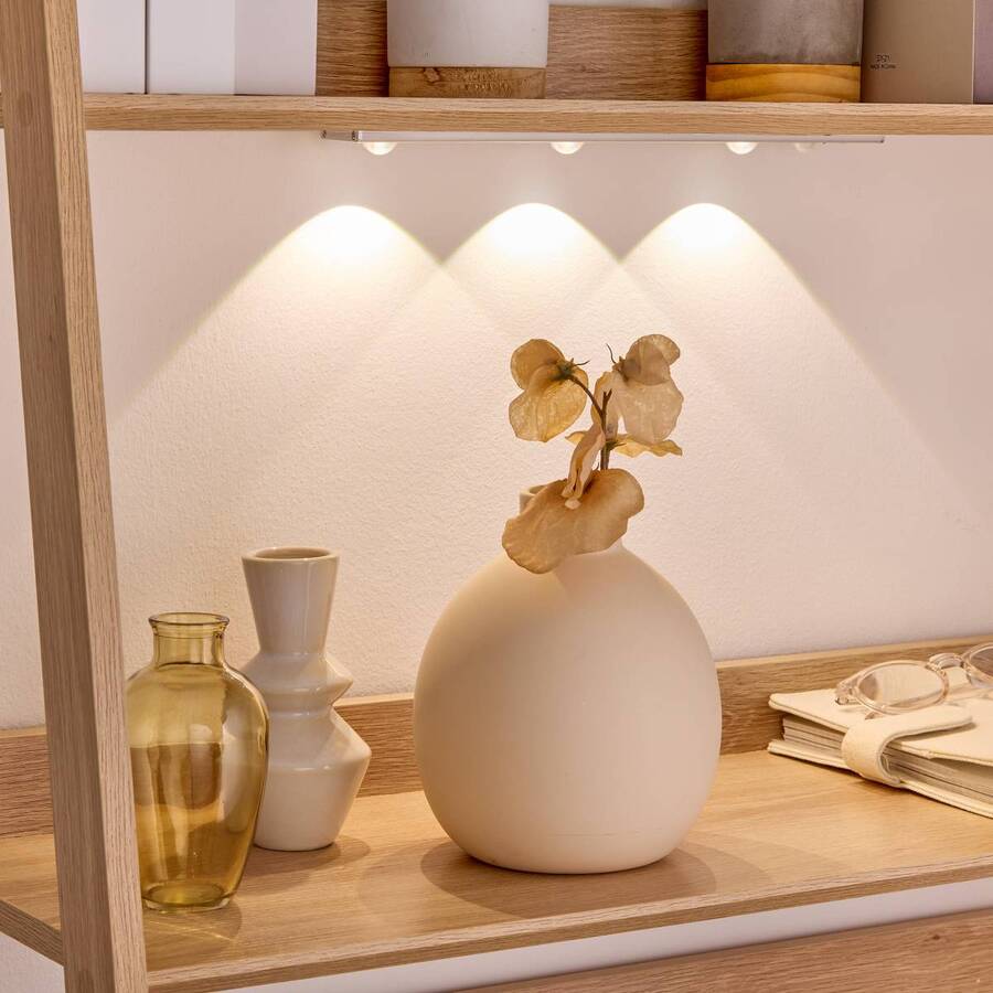 Lampe réglette led amovible, l.33 cm