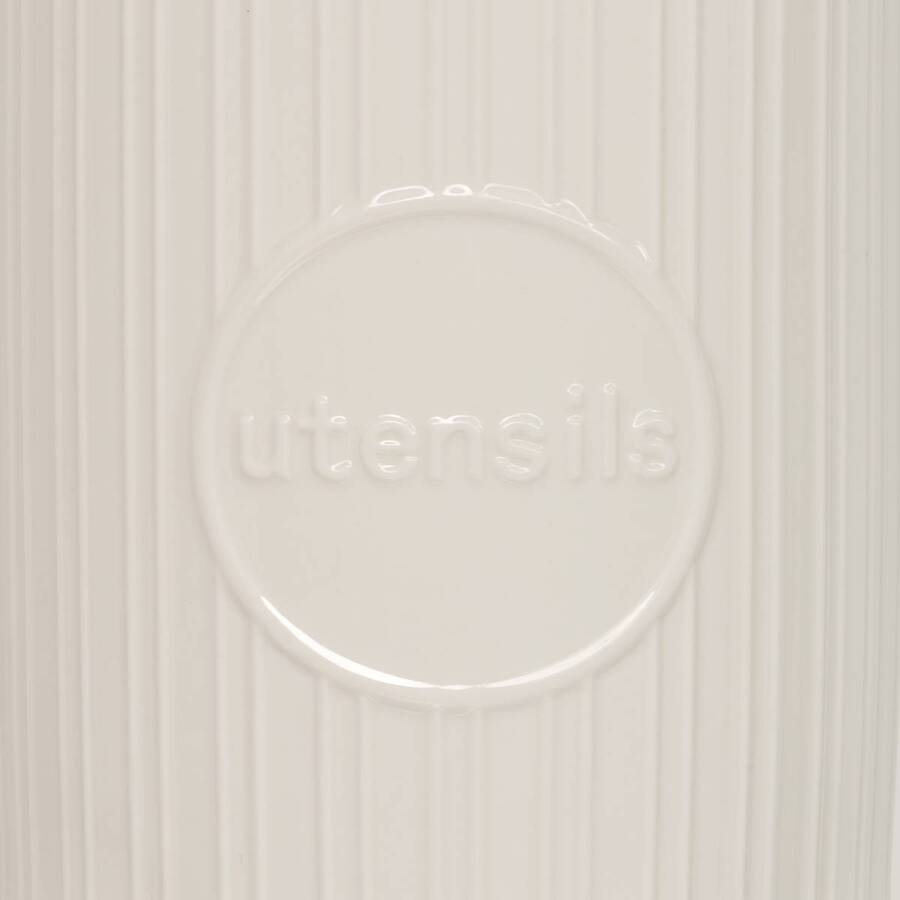 Pot à ustensiles 12,8x12,8x17 cm, blanc