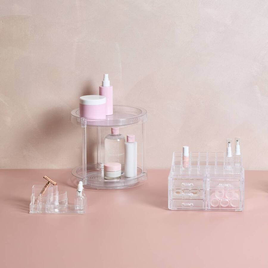 Organiseur, d.18 cm, transparent Selena