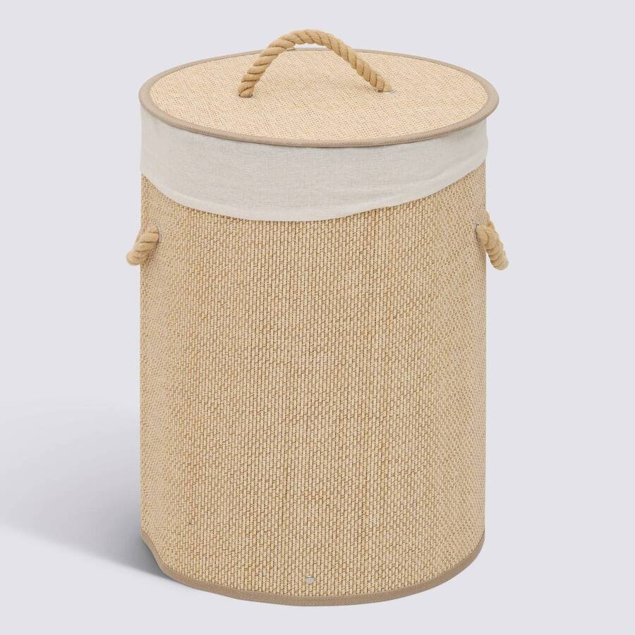 Panier à linge, 48 l, blanc Stemy