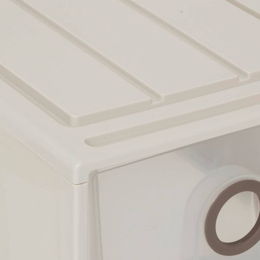 Tiroir en polypropylène, 8,5l, beige Tide'n stak