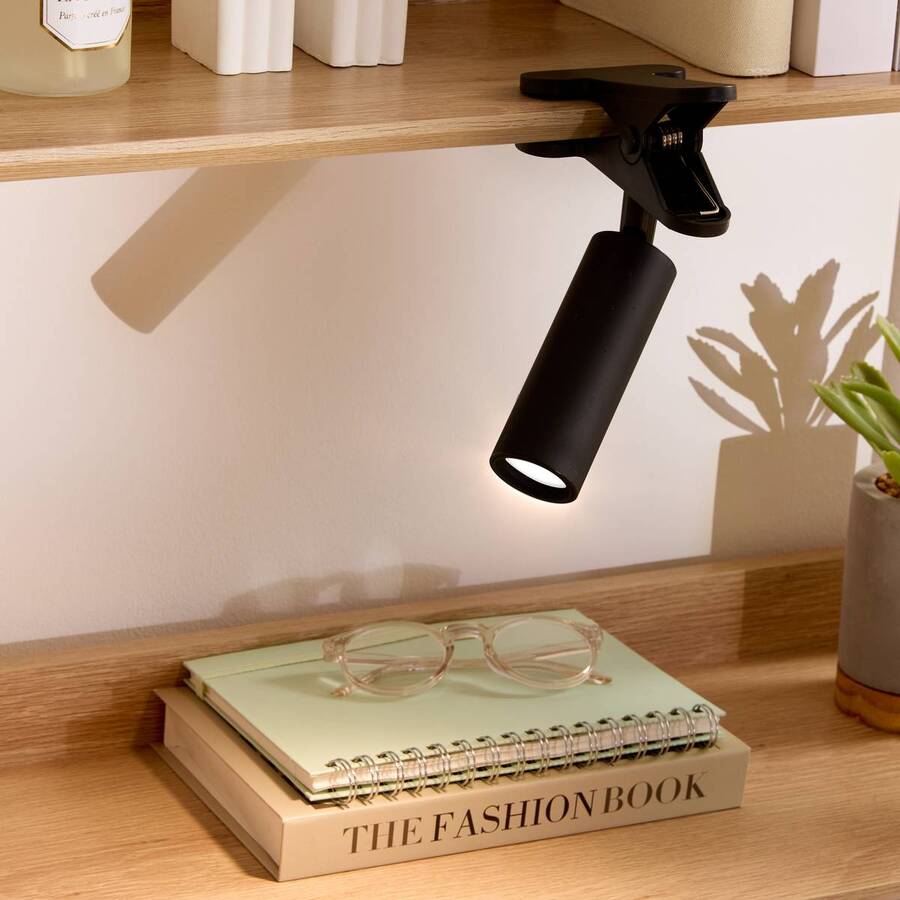 Lampe led, usb, noir