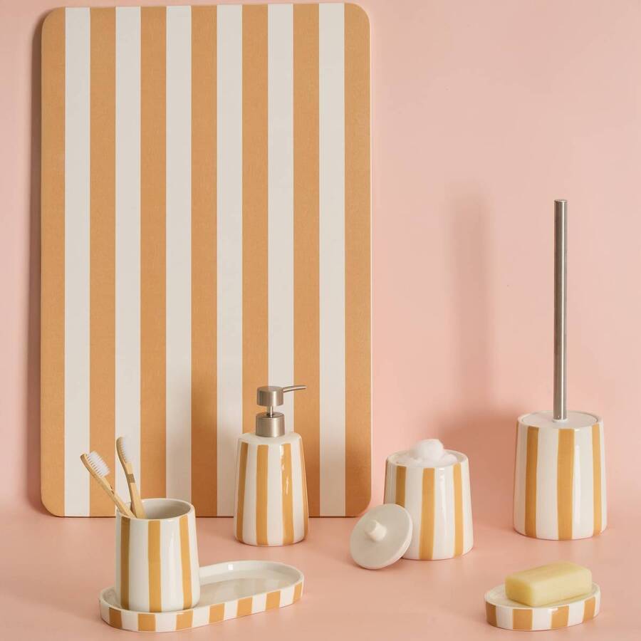 Porte-brosse à dents, jaune Strio