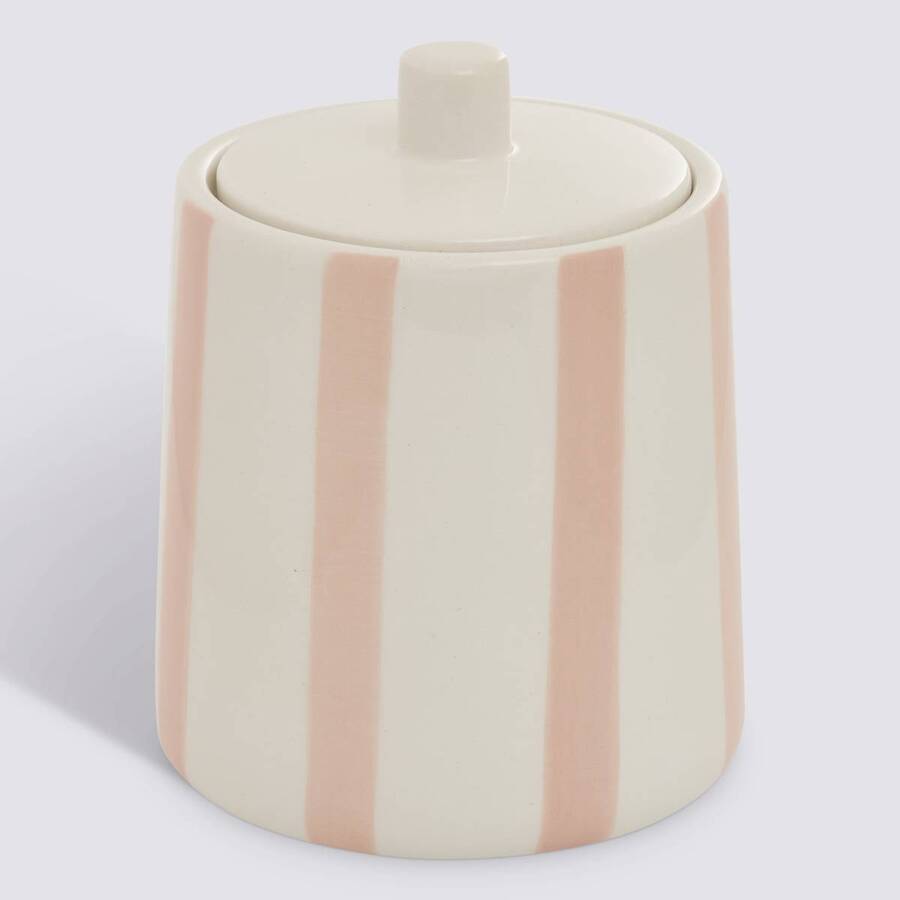 Pot à cotons, rose Strio