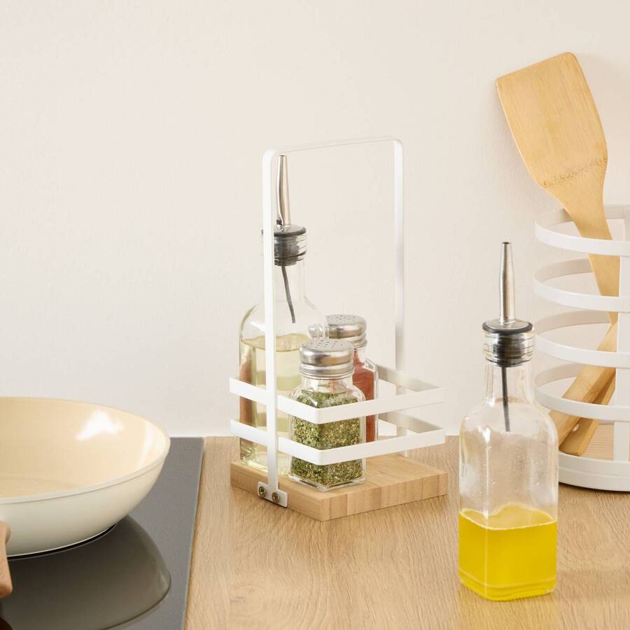 Set bouteille huile/vinaigre et condiments Balm
