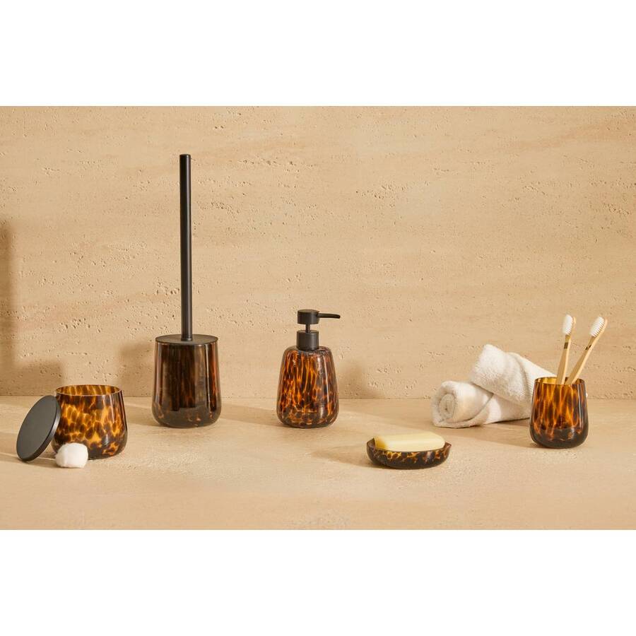 Porte-savon, marron Dotty