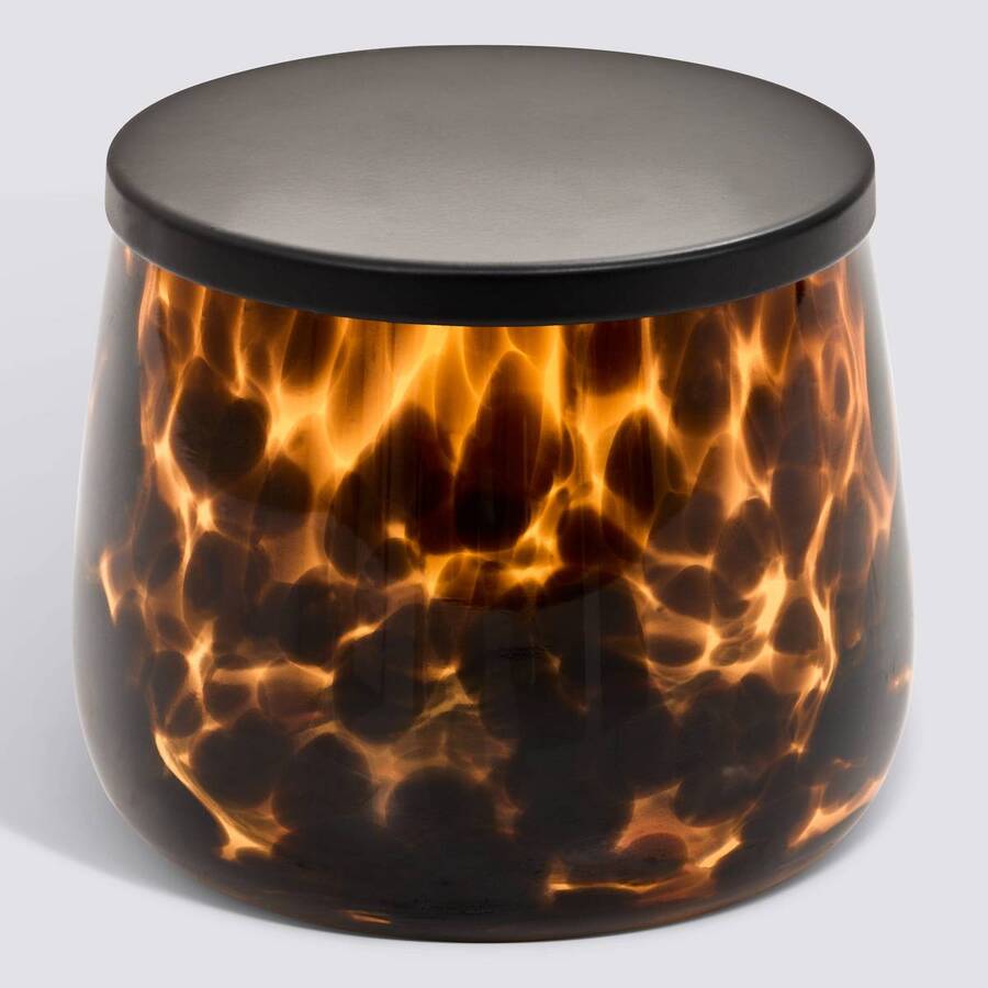 Pot à cotons, marron Dotty