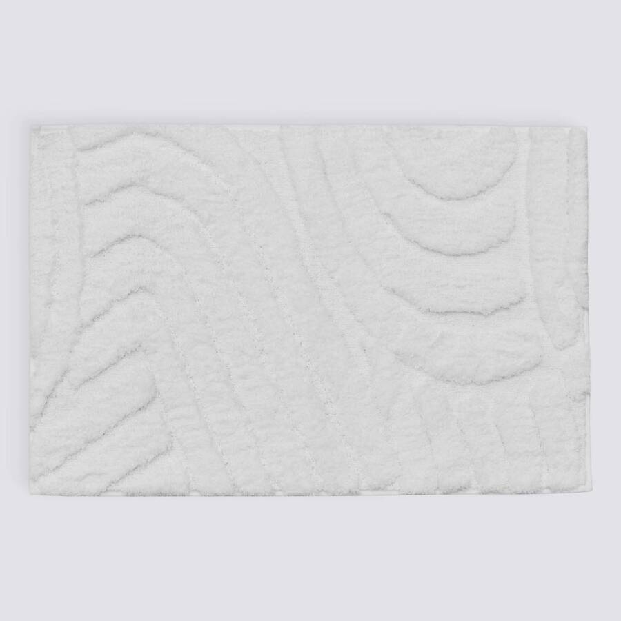 Tapis 75x50x1,8 cm, blanc