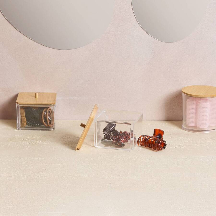 Boite à pinces pour cheveux, 6 pinces, beige Selena