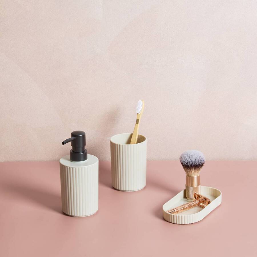 Accessoires de salle de bain, 300 ml, beige 