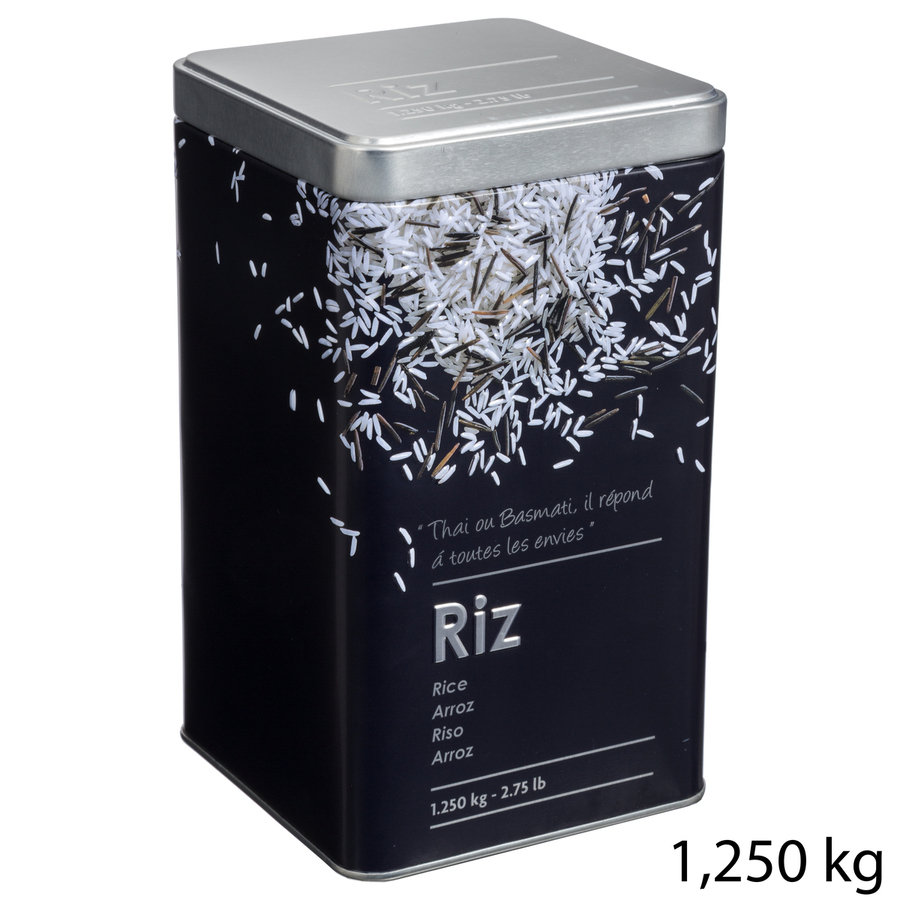 Lot de 3 boîtes de conservation, 1/1,5kg Black edition