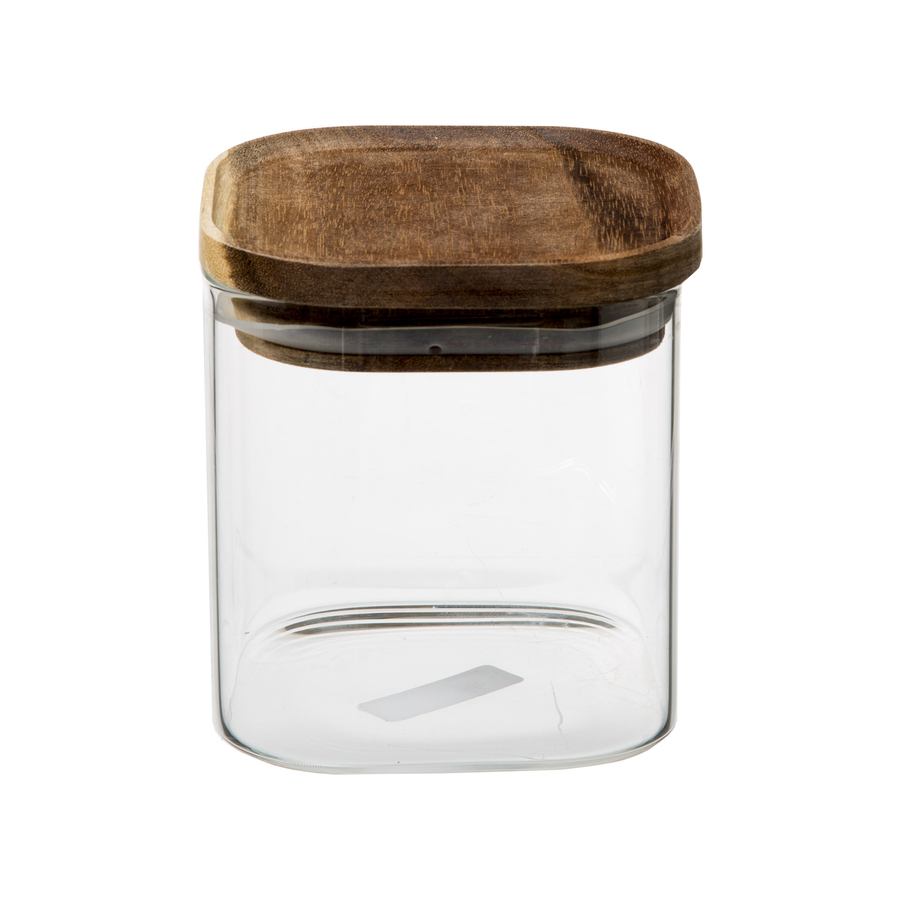 Lot de 3 bocaux, verre, couvercle acacia, 0,6/1/2l Hermet