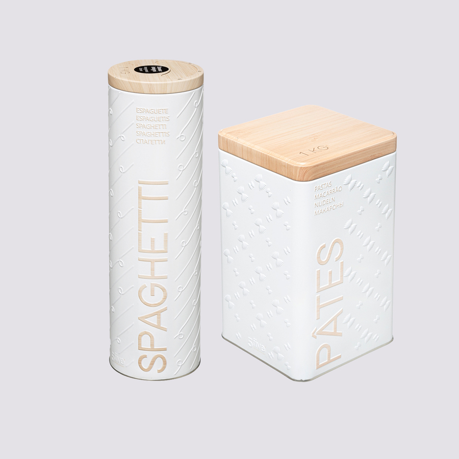 Lot de 2 boîtes de conservation, 1kg Scandi edition