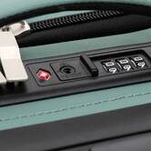 Set de 3 valises souples, 2 roues, fermeture tsa, vert 