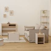 Table basse, blanc ivoire Roundy