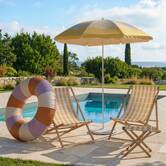 Tabouret pliant, jaune Poolside