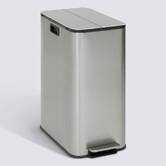 Poubelle 54 l, argent Delta