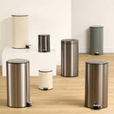 Poubelle 54 l, argent Delta