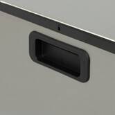 Poubelle 54 l, argent Delta