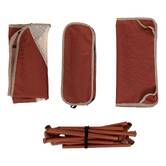 Chaise de camping pliante, rouge terracotta