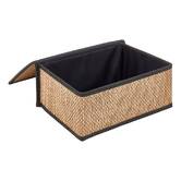 Set de 3 boîtes de rangement, l.25/30/35 cm, noir Stemy