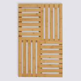 Caillebotis 55x33x2,5 cm, beige Bambou