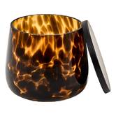 Pot à cotons, marron Dotty