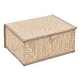 Set de 3 boîtes de rangement, l.25/30/35 cm, beige Stemy