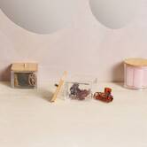 Boite à pinces pour cheveux, 6 pinces, beige Selena