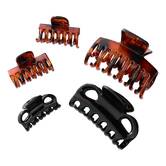 Boite à pinces pour cheveux, 6 pinces, beige Selena