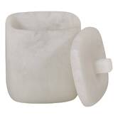 Pot à cotons, blanc Cloudy