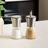 Distributeur sel/poivre, verre et inox Nixo