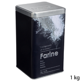 Lot de 2 boîtes de conservation, 0,5/1kg Black edition