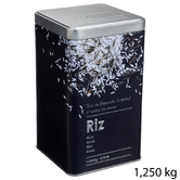 Lot de 3 boîtes de conservation, 0,5/1kg Black edition