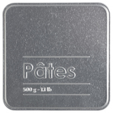 Lot de 4 boîtes de conservation, 0,5/1/1,2/1,5kg Black edition