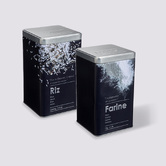 Lot de 2 boîtes de conservation, 1/1,2kg Black edition