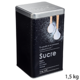 Lot de 3 boîtes de conservation, 1/1,5kg Black edition